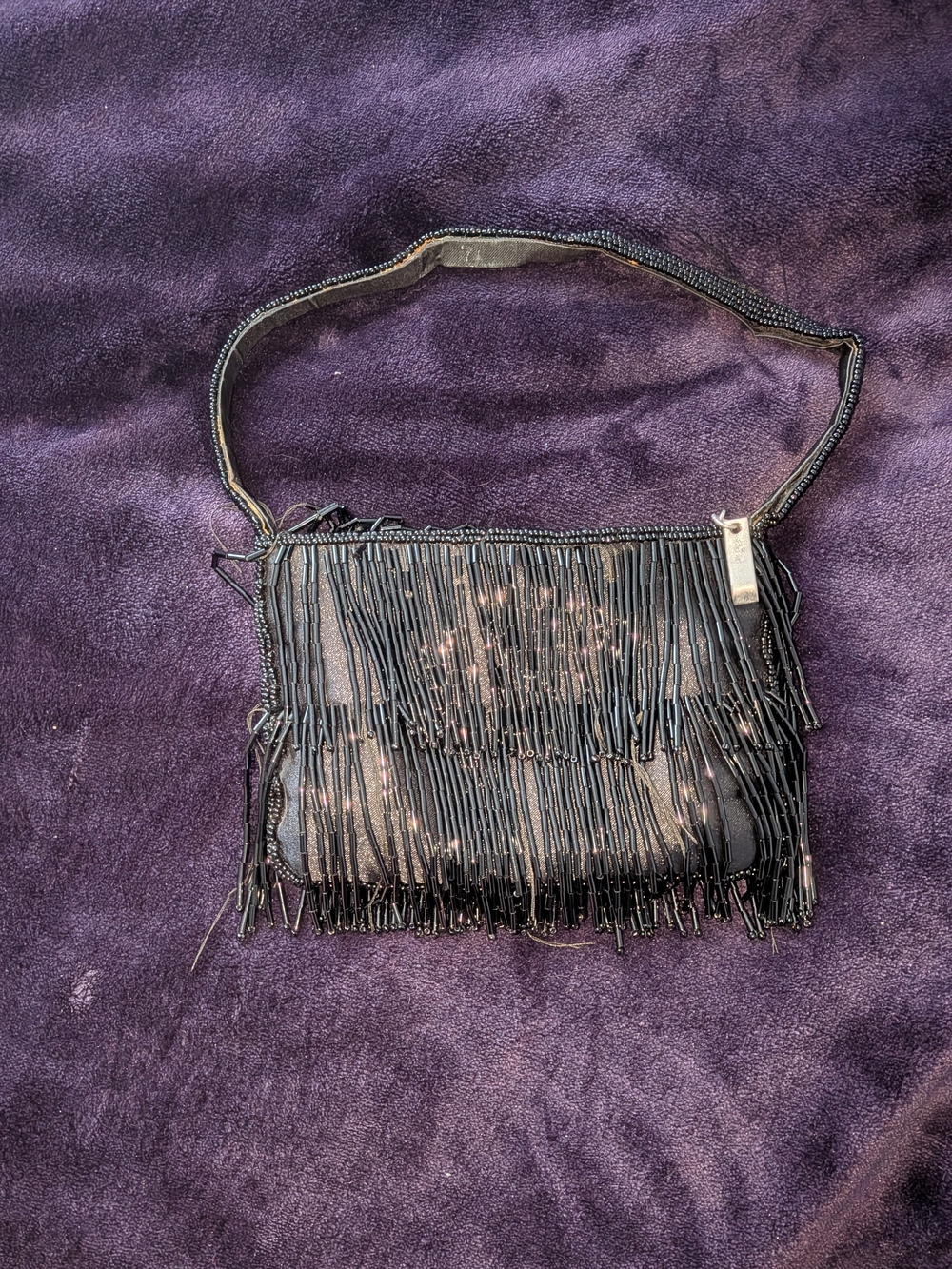 Barney's NY Beaded Fringe Handbag